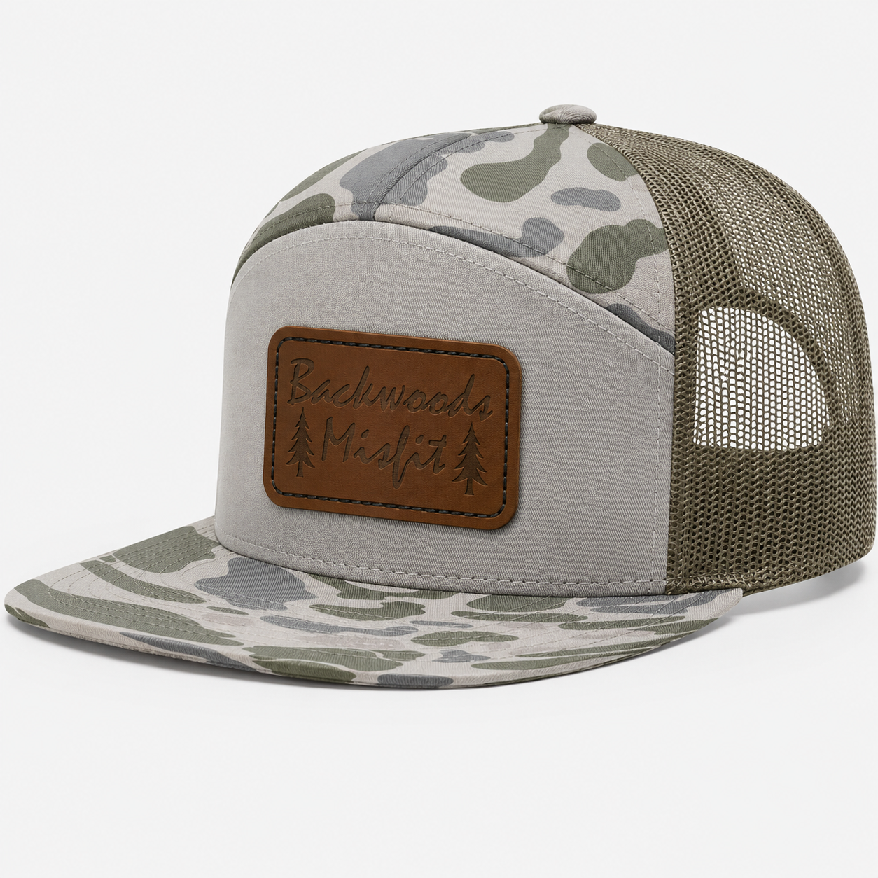 Backwoods Misfit Leather Patch Hat