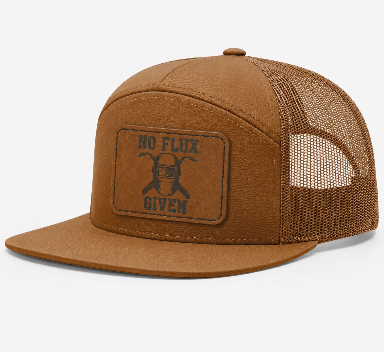 No Flux Given Leather Patch Hat