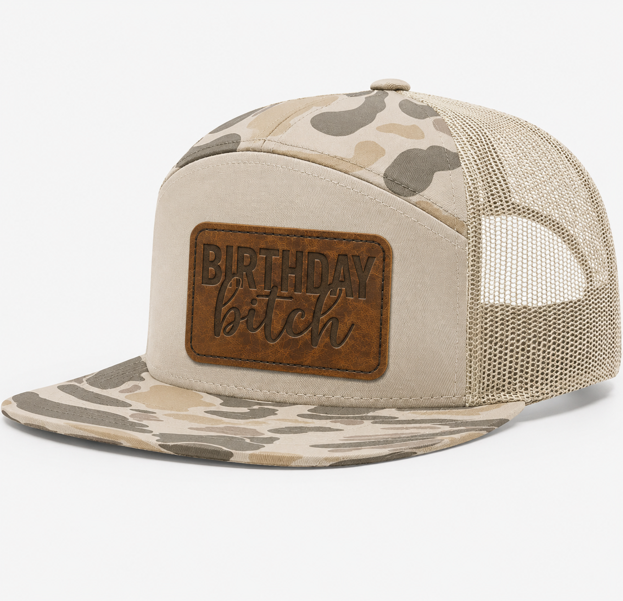 Birthday Bitch Leather Patch Hat