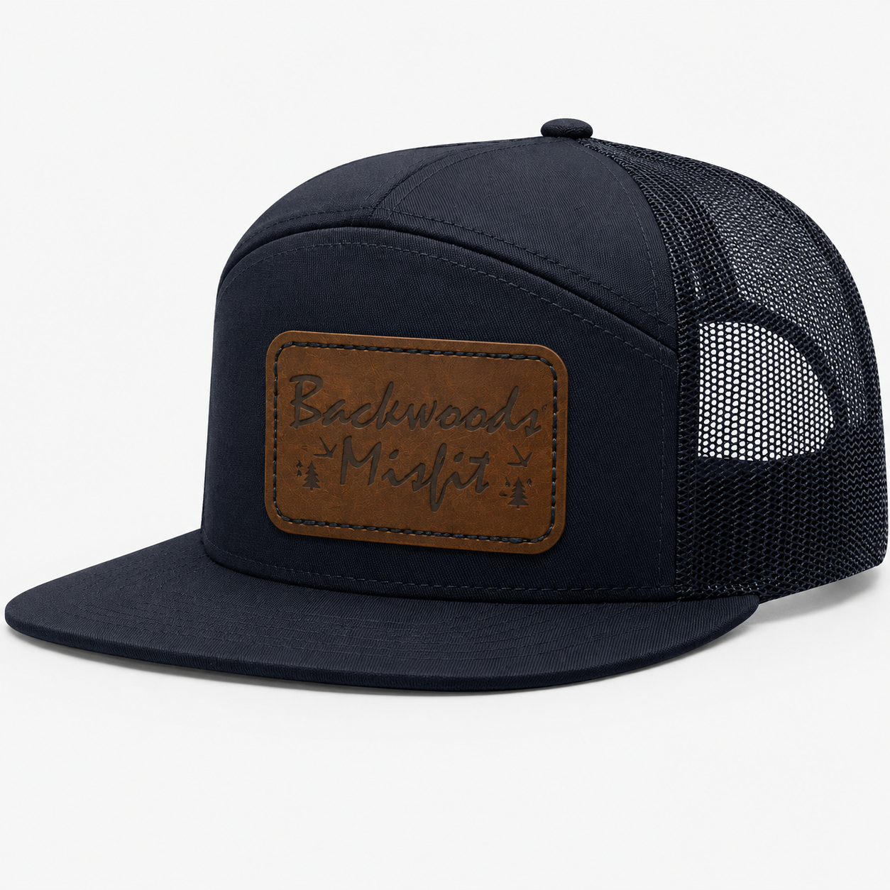 Backwoods Misfit Leather Patch Hat