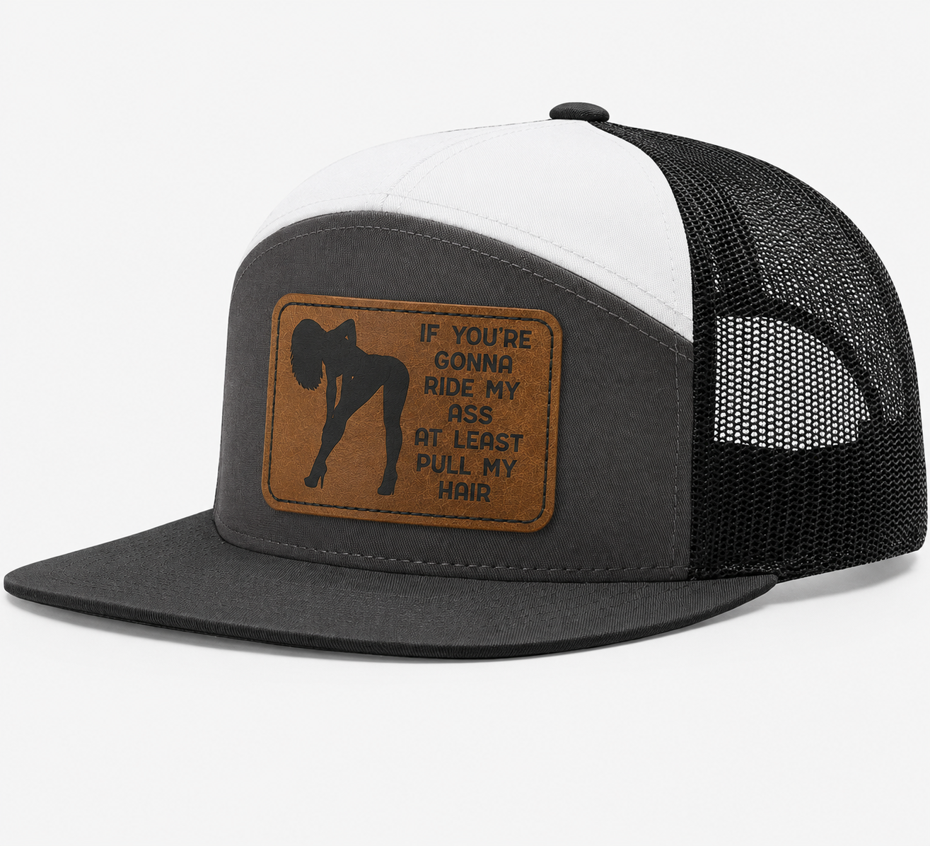Ride My Ass, Pull My Hair Leather Patch Hat