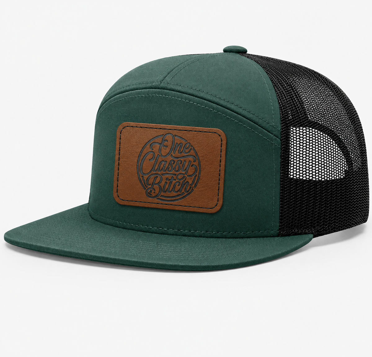 One Classy Bitch Leather Patch Hat