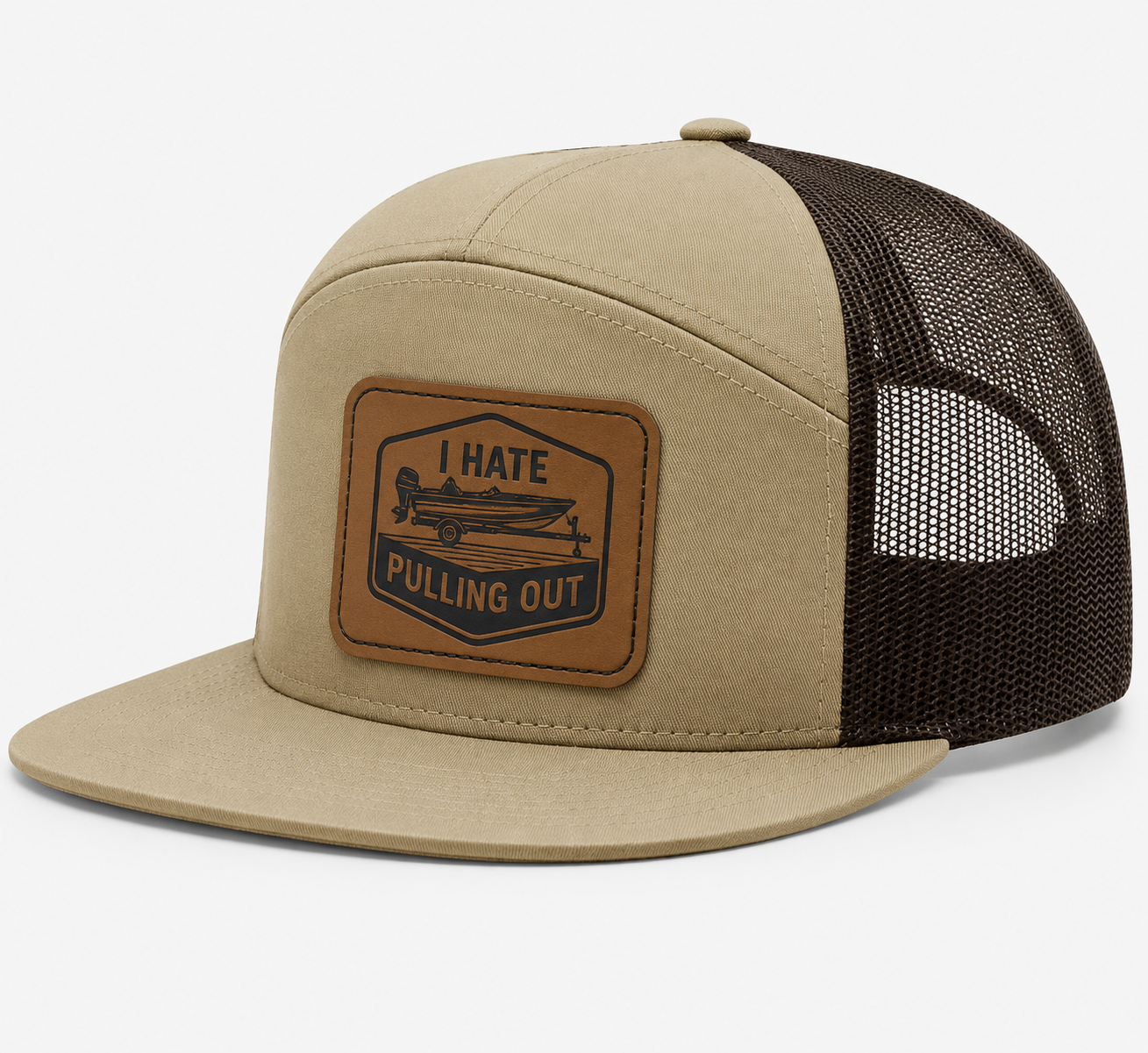 I Hate Pulling Out Leather Patch Hat