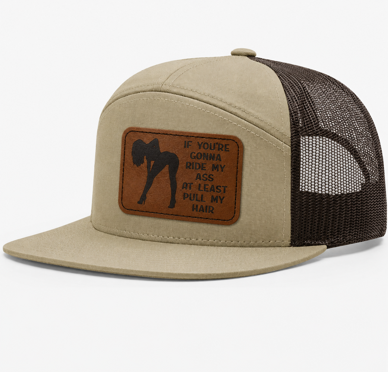 Ride My Ass, Pull My Hair Leather Patch Hat