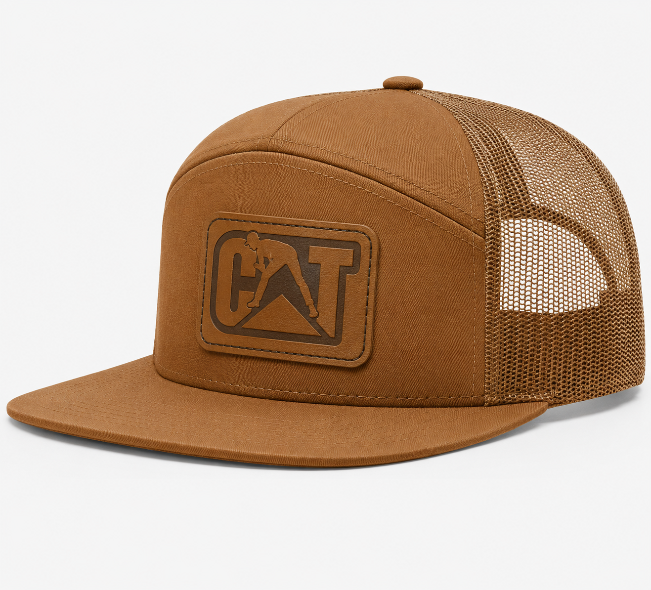 CAT Equipment Leather Patch Hat