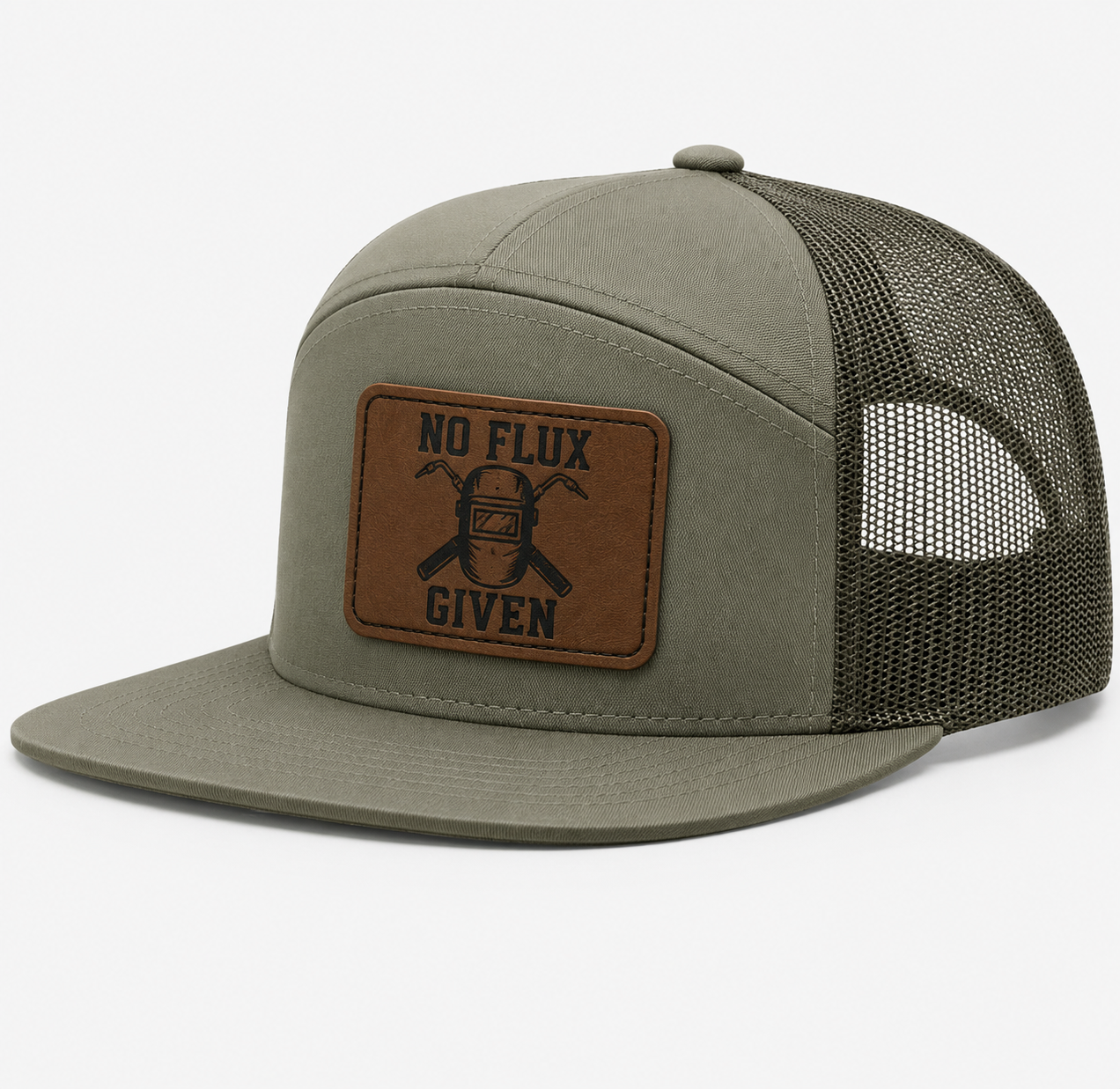 No Flux Given Leather Patch Hat