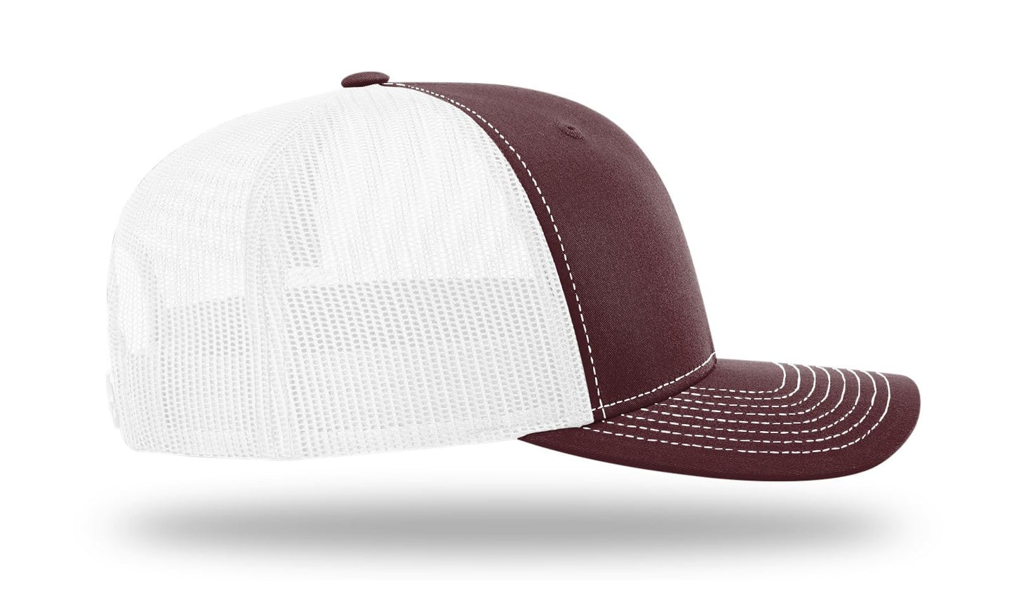 Richardson 112 Trucker Hat - Premium Blank Baseball Cap, Adjustable Snapback Hat - Structured Six Panel Richardson Blank Hats