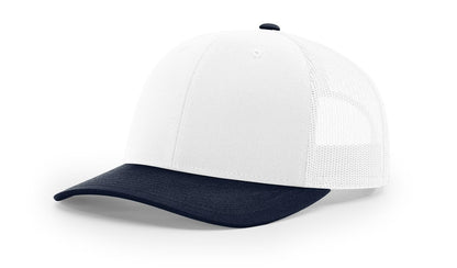 Richardson 112 Trucker Hat - Premium Blank Baseball Cap, Adjustable Snapback Hat - Structured Six Panel Richardson Blank Hats