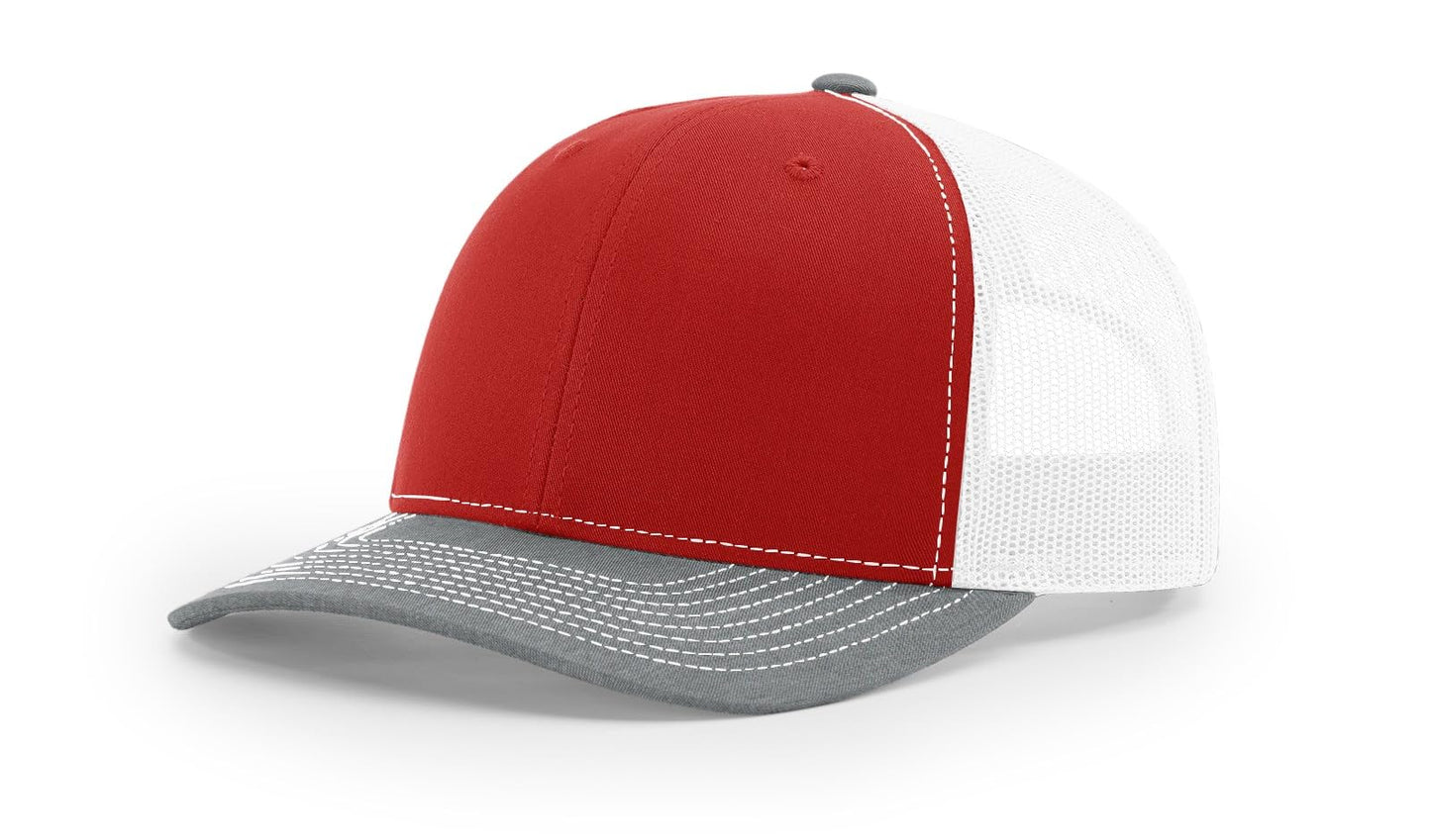 Richardson 112 Trucker Hat - Premium Blank Baseball Cap, Adjustable Snapback Hat - Structured Six Panel Richardson Blank Hats