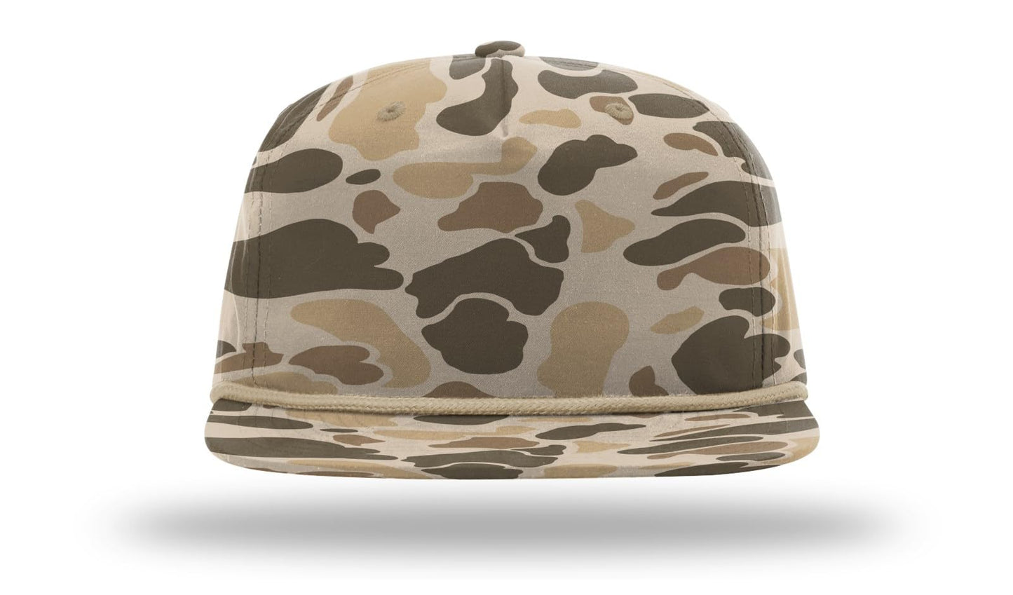 Richardson 256 256P Umpqua Rope Snapback Cap Adjustable Hat Blank Camo Hat Bulk Hats