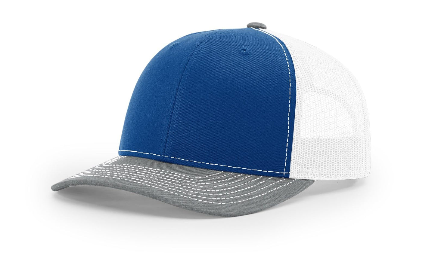 Richardson 112 Trucker Hat - Premium Blank Baseball Cap, Adjustable Snapback Hat - Structured Six Panel Richardson Blank Hats