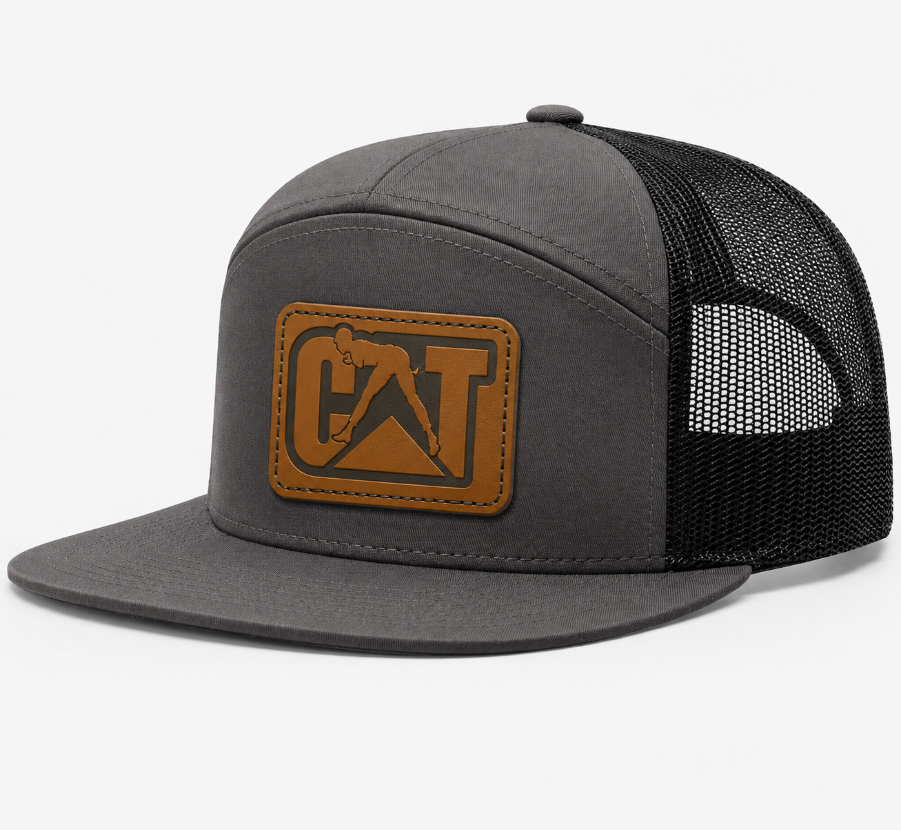 CAT Equipment Leather Patch Hat