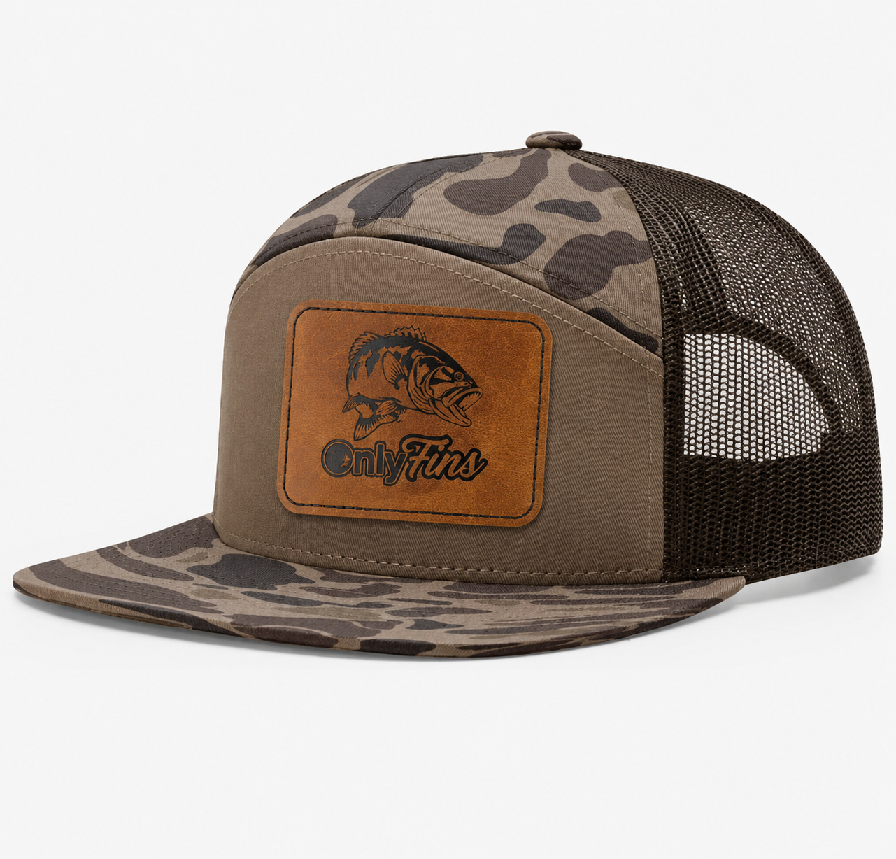 Only Fins Leather Patch Hat