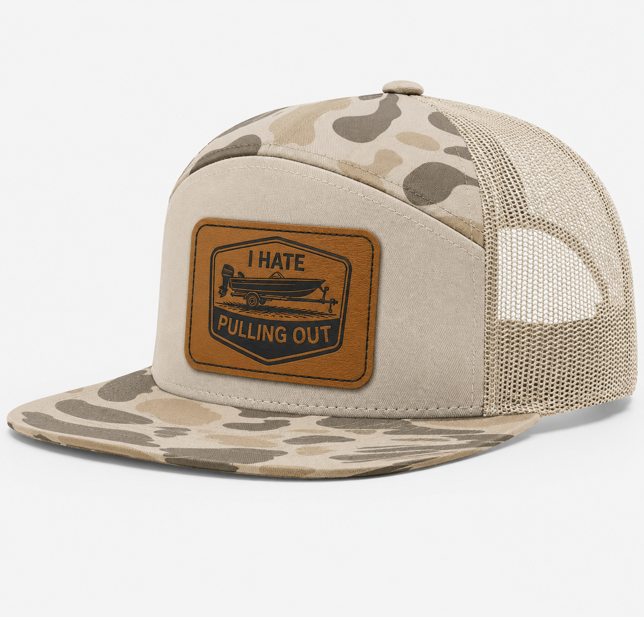 I Hate Pulling Out Leather Patch Hat