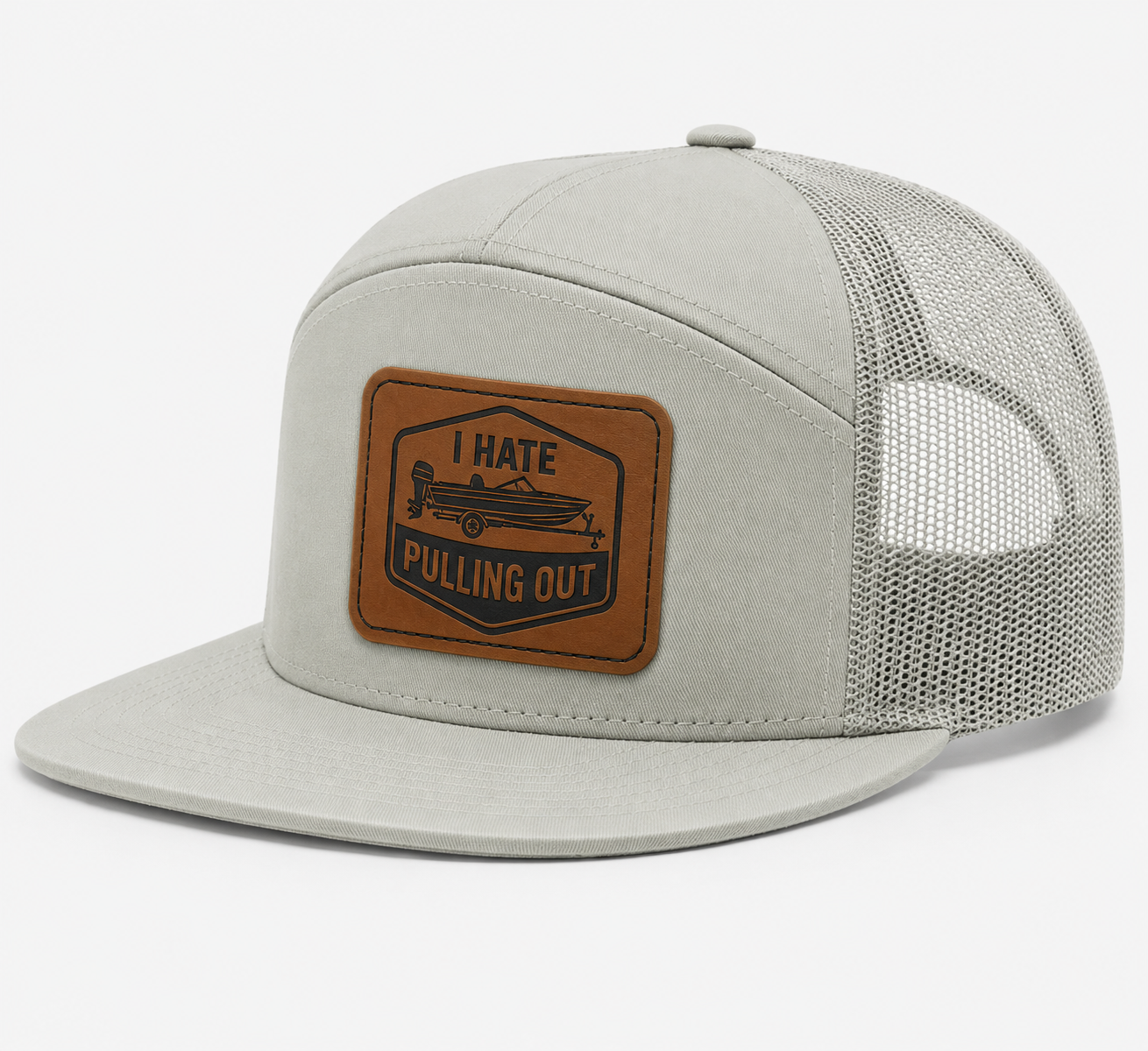 I Hate Pulling Out Leather Patch Hat