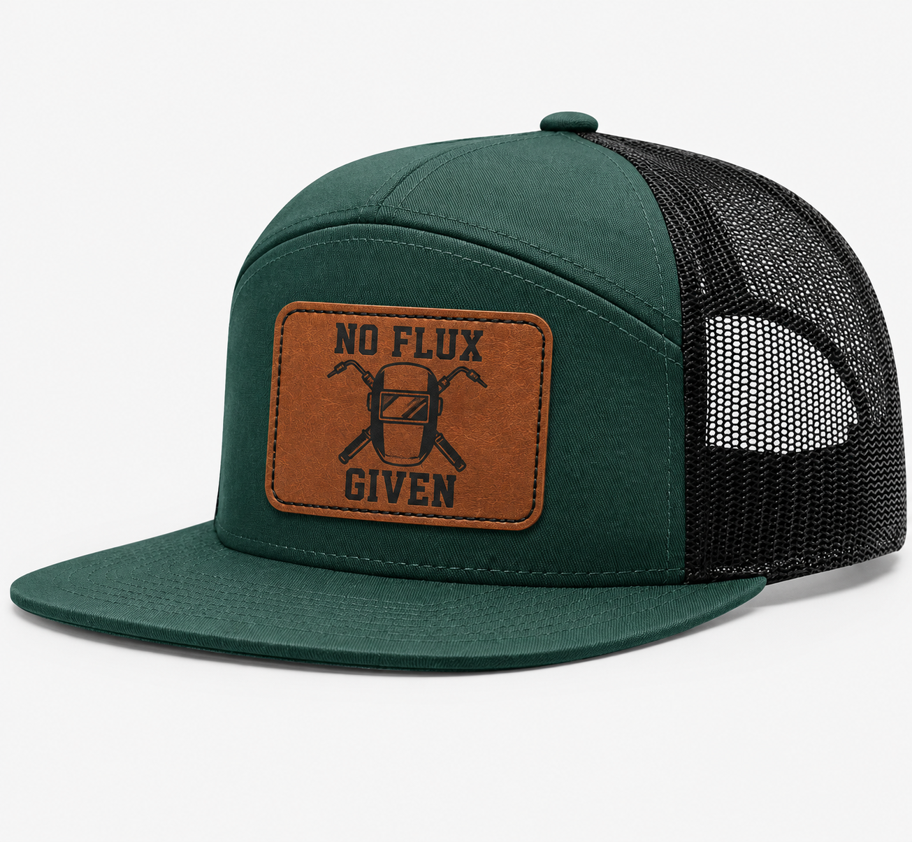 No Flux Given Leather Patch Hat