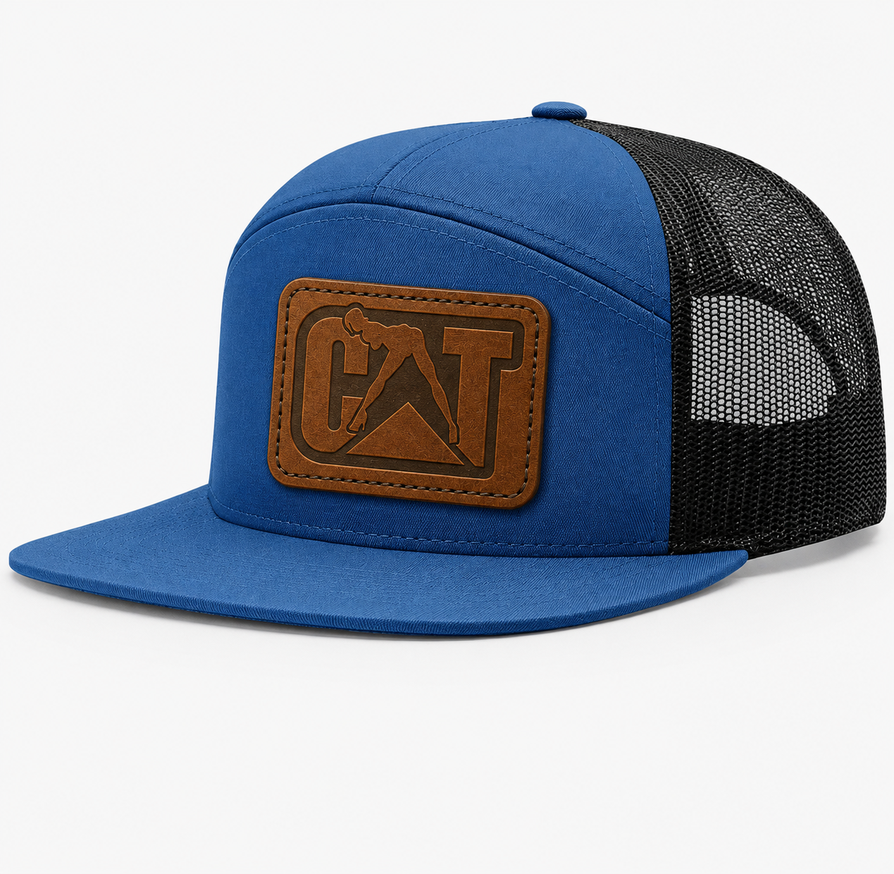 CAT Equipment Leather Patch Hat