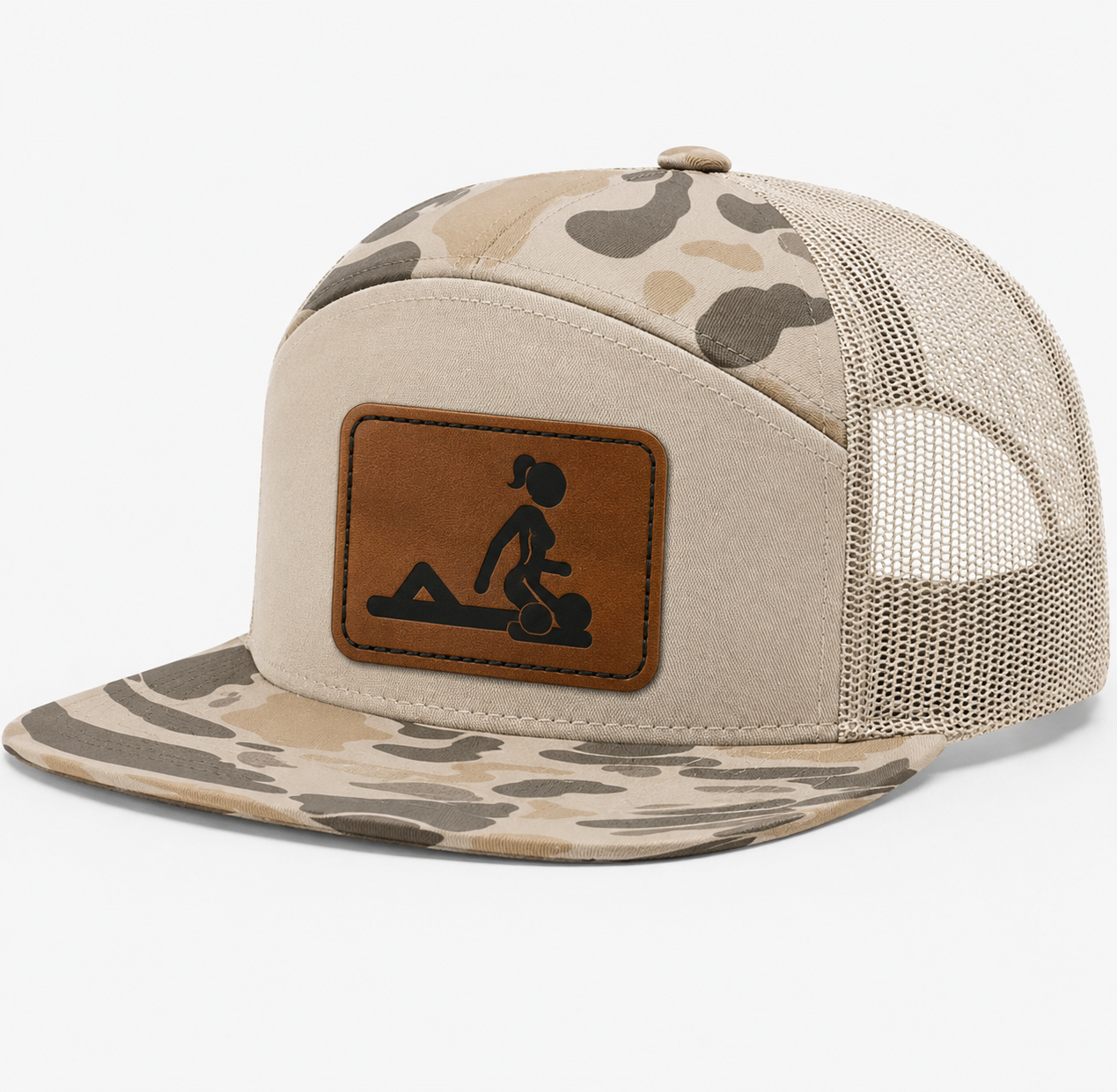 Ride My Face Leather Patch Hat