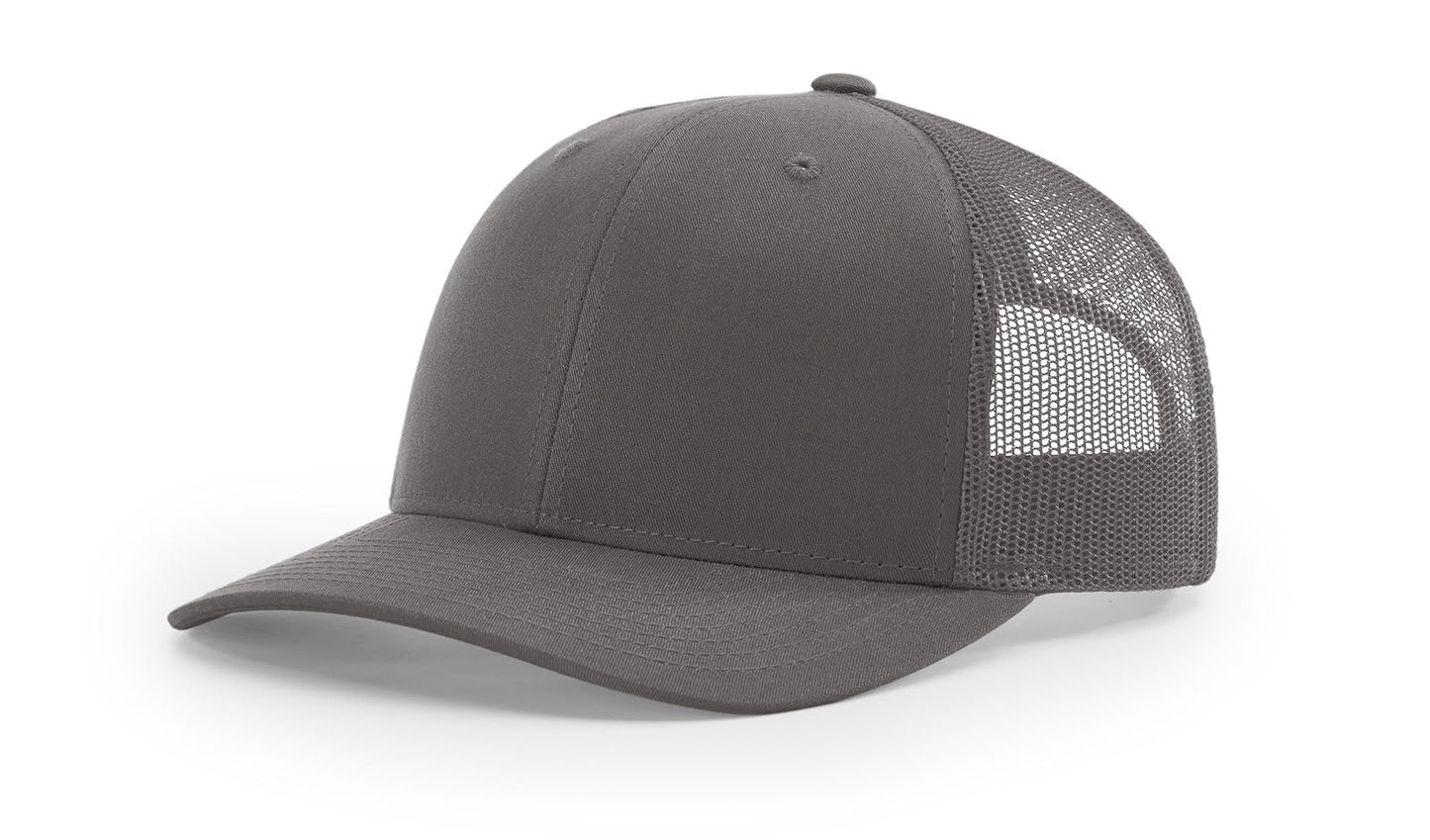 Richardson 112 Trucker Hat - Premium Blank Baseball Cap, Adjustable Snapback Hat - Structured Six Panel Richardson Blank Hats