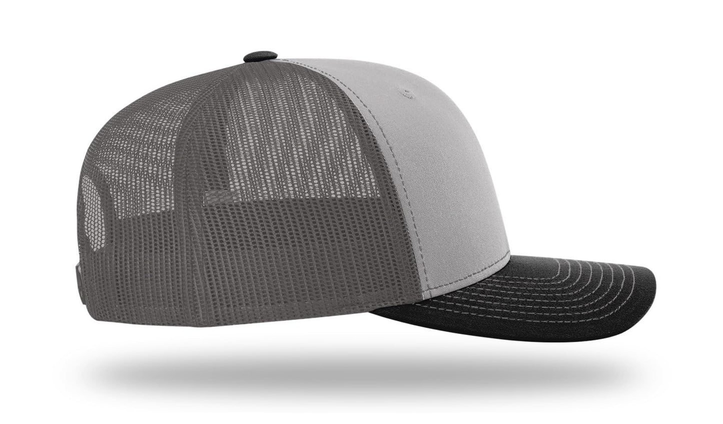 Richardson 112 Trucker Hat - Premium Blank Baseball Cap, Adjustable Snapback Hat - Structured Six Panel Richardson Blank Hats