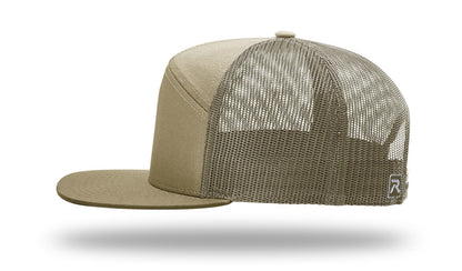 Richardson 168 168P Hat 7-Panel Trucker Cap Hi-Pro Snapback Cap Camo Hat Adjustable Baseball Hat Blank Hat Bulk Hats