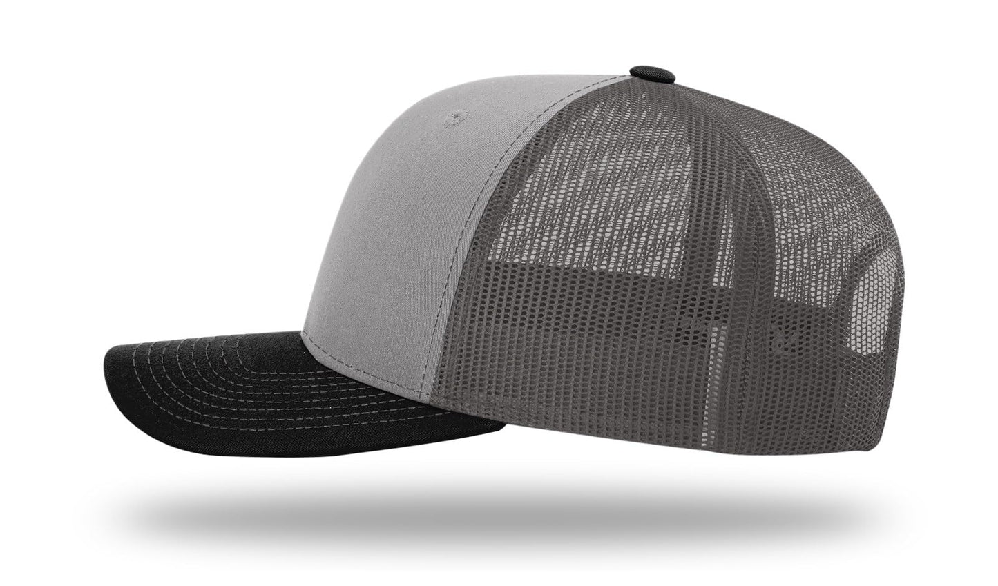 Richardson 112 Trucker Hat - Premium Blank Baseball Cap, Adjustable Snapback Hat - Structured Six Panel Richardson Blank Hats