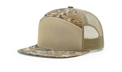 Richardson 168 168P Hat 7-Panel Trucker Cap Hi-Pro Snapback Cap Camo Hat Adjustable Baseball Hat Blank Hat Bulk Hats