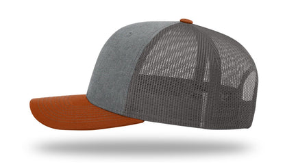 Richardson 112 Trucker Hat - Premium Blank Baseball Cap, Adjustable Snapback Hat - Structured Six Panel Richardson Blank Hats