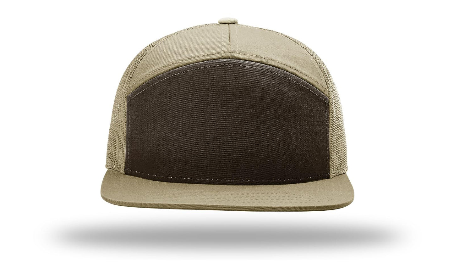 Richardson 168 168P Hat 7-Panel Trucker Cap Hi-Pro Snapback Cap Camo Hat Adjustable Baseball Hat Blank Hat Bulk Hats