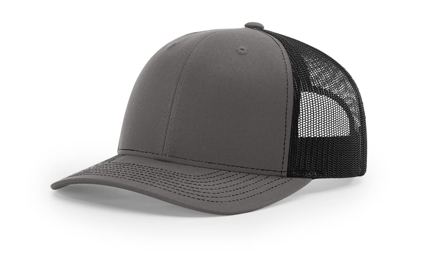 Richardson 112 Trucker Hat - Premium Blank Baseball Cap, Adjustable Snapback Hat - Structured Six Panel Richardson Blank Hats