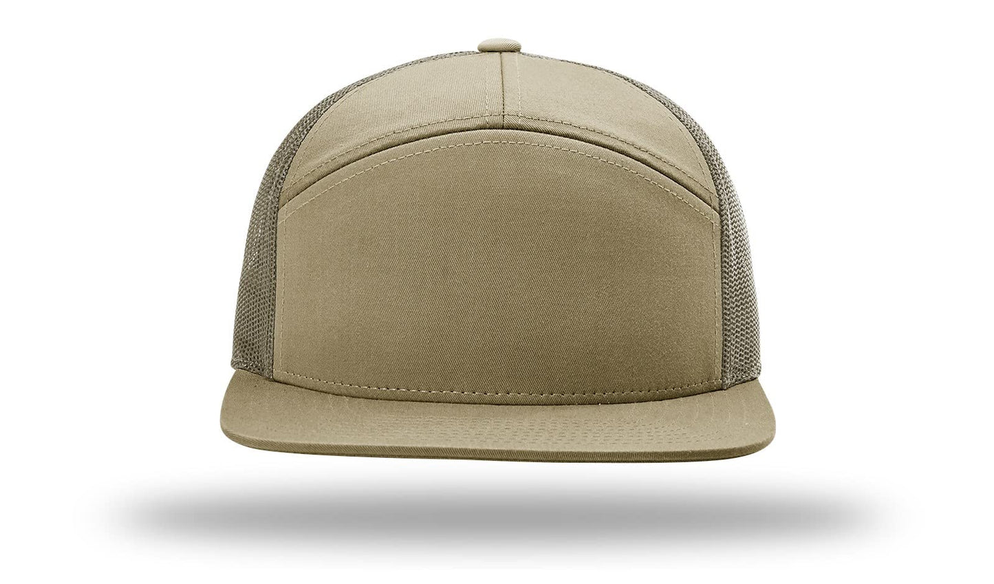 Richardson 168 168P Hat 7-Panel Trucker Cap Hi-Pro Snapback Cap Camo Hat Adjustable Baseball Hat Blank Hat Bulk Hats