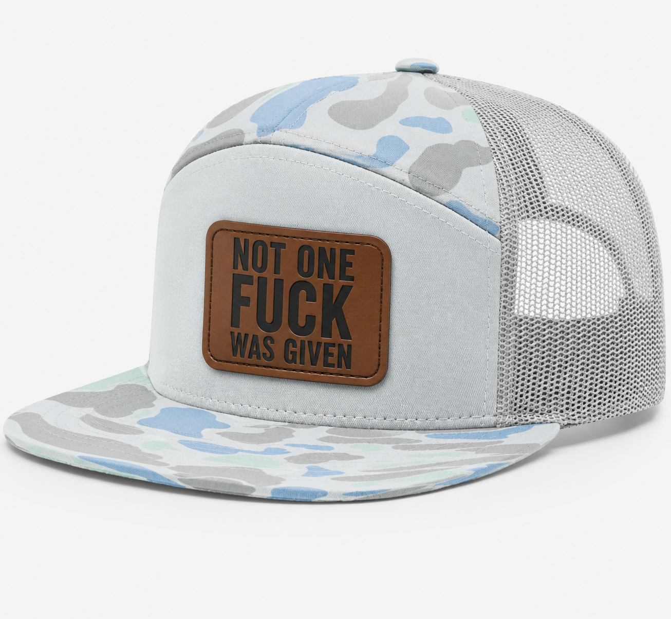 Not One Fuck Was Given Leather Patch Hat