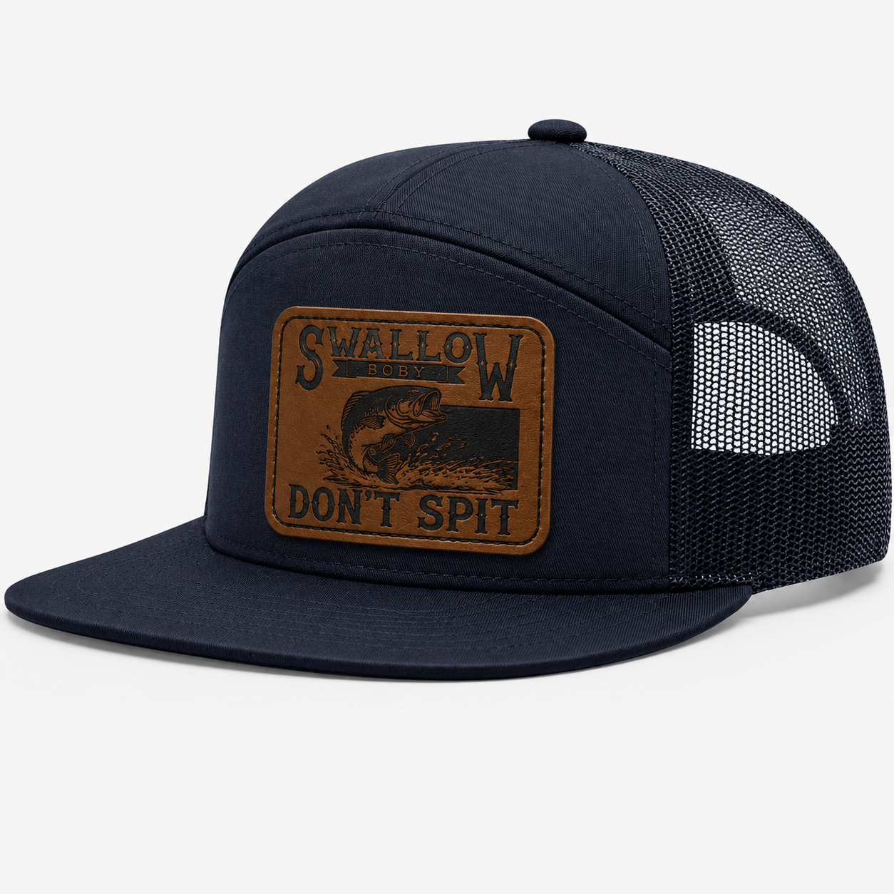 Swallow Baby Don't Spit Leather Patch Hat