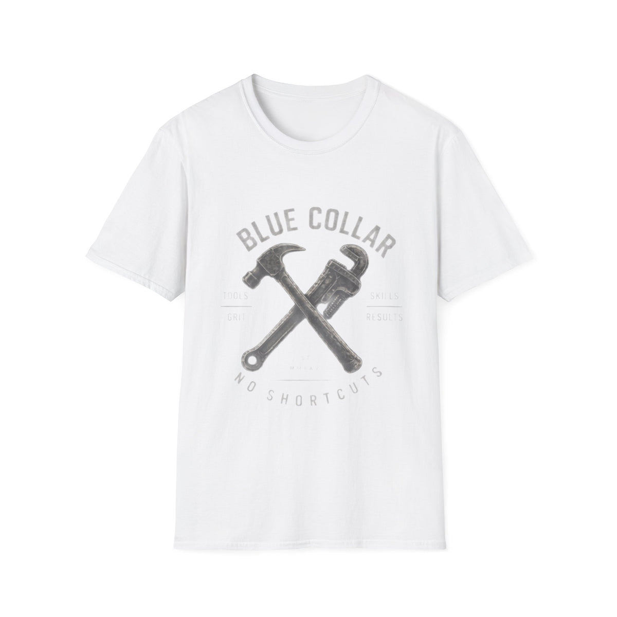 Blue Collar No Shortcuts - T-Shirt