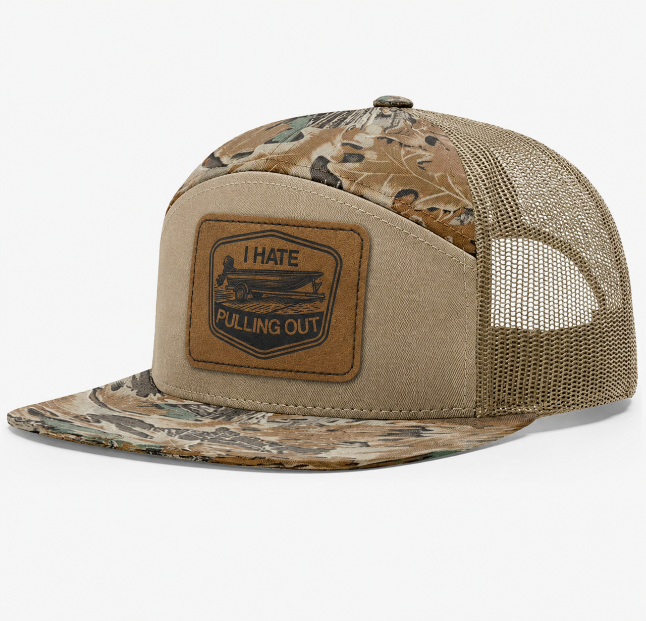 I Hate Pulling Out Leather Patch Hat