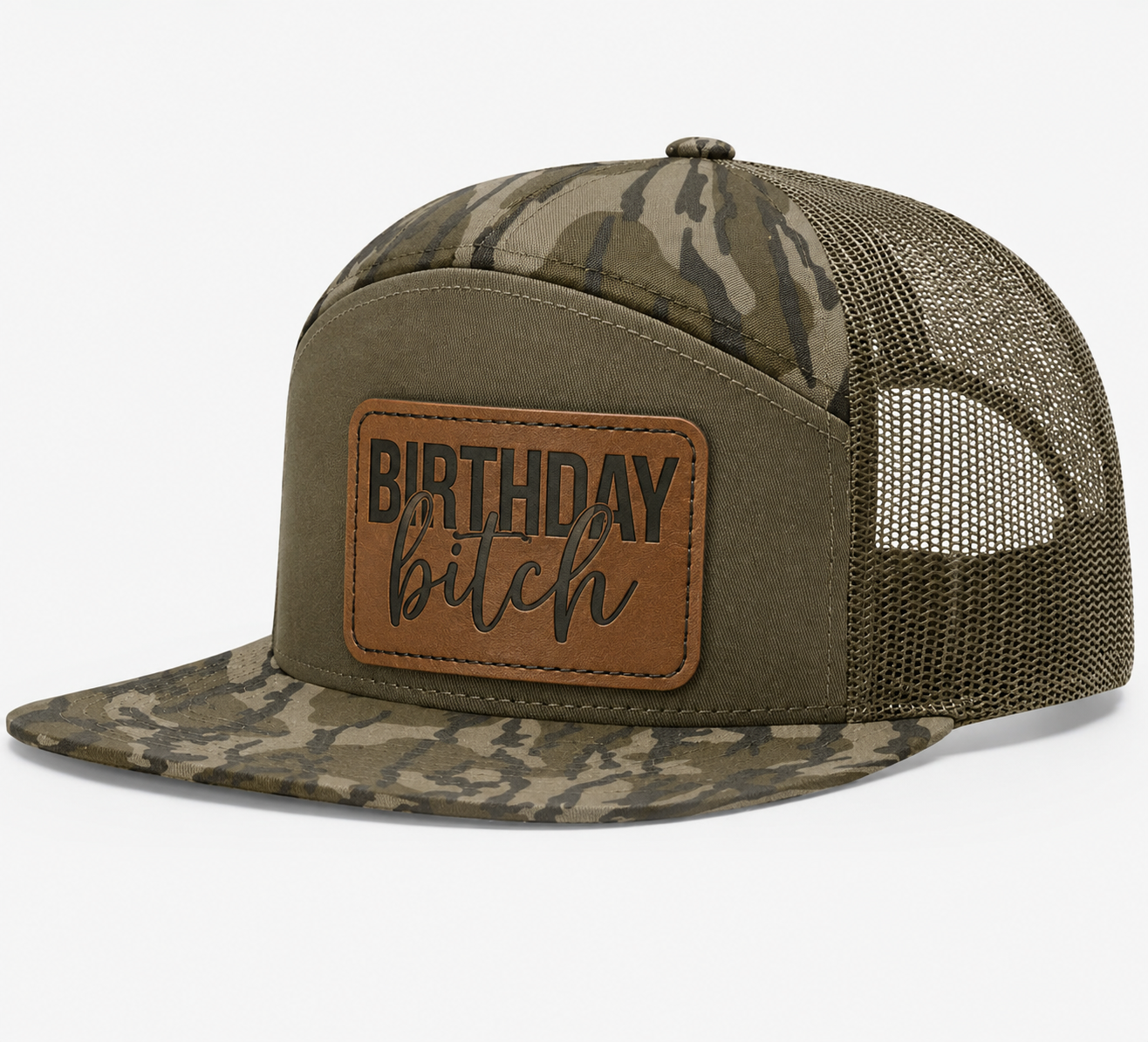 Birthday Bitch Leather Patch Hat