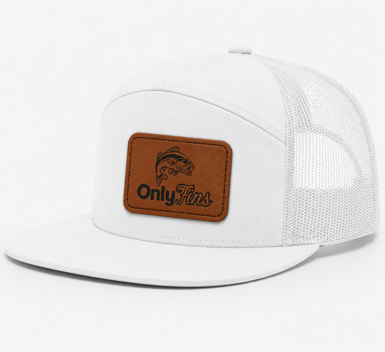 Only Fins Leather Patch Hat