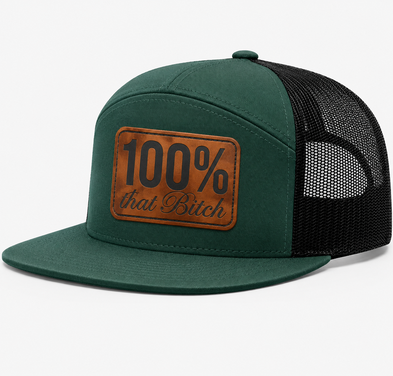 100% Percent That Bitch Leather Patch Hat