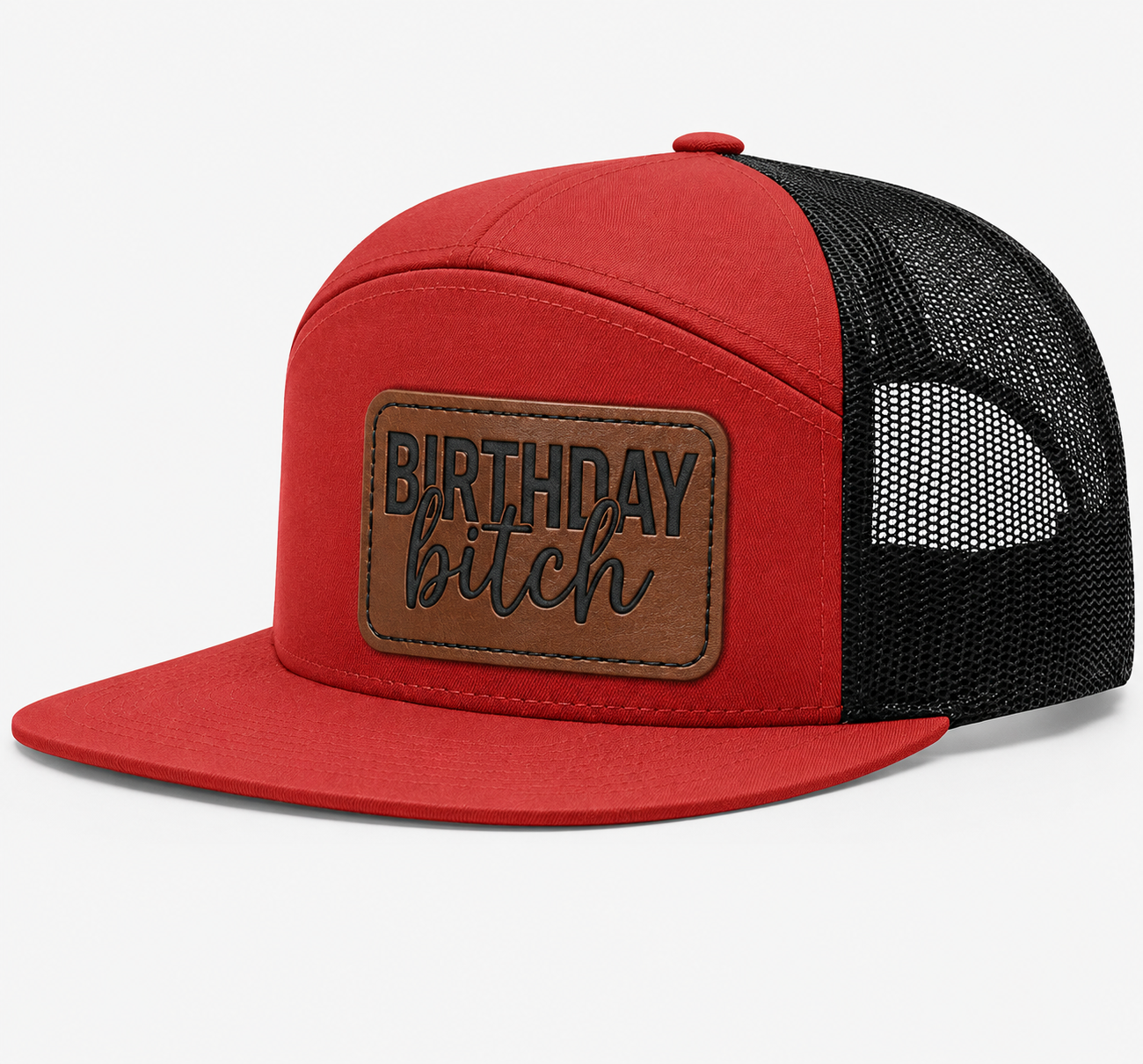 Birthday Bitch Leather Patch Hat
