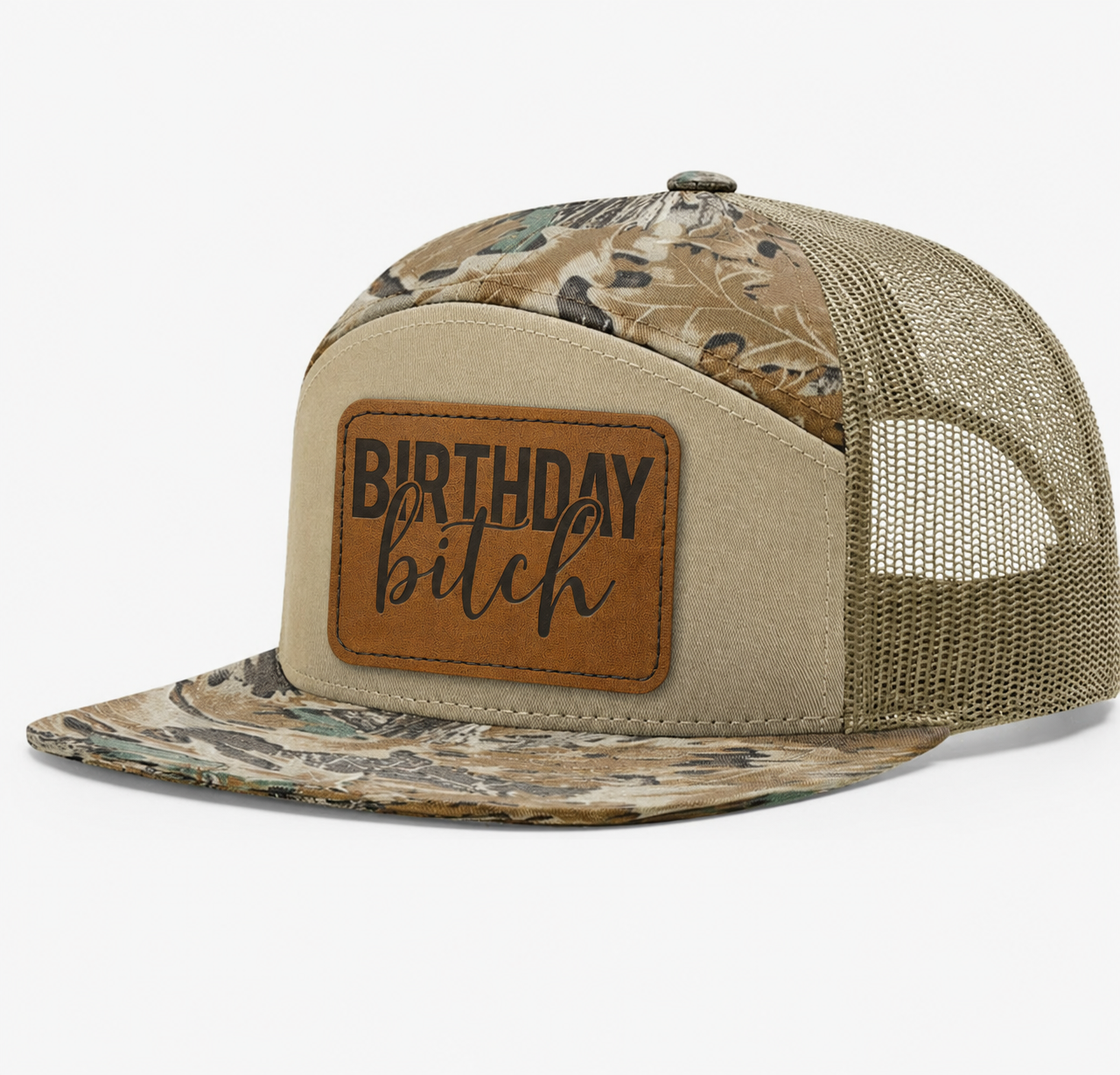 Birthday Bitch Leather Patch Hat