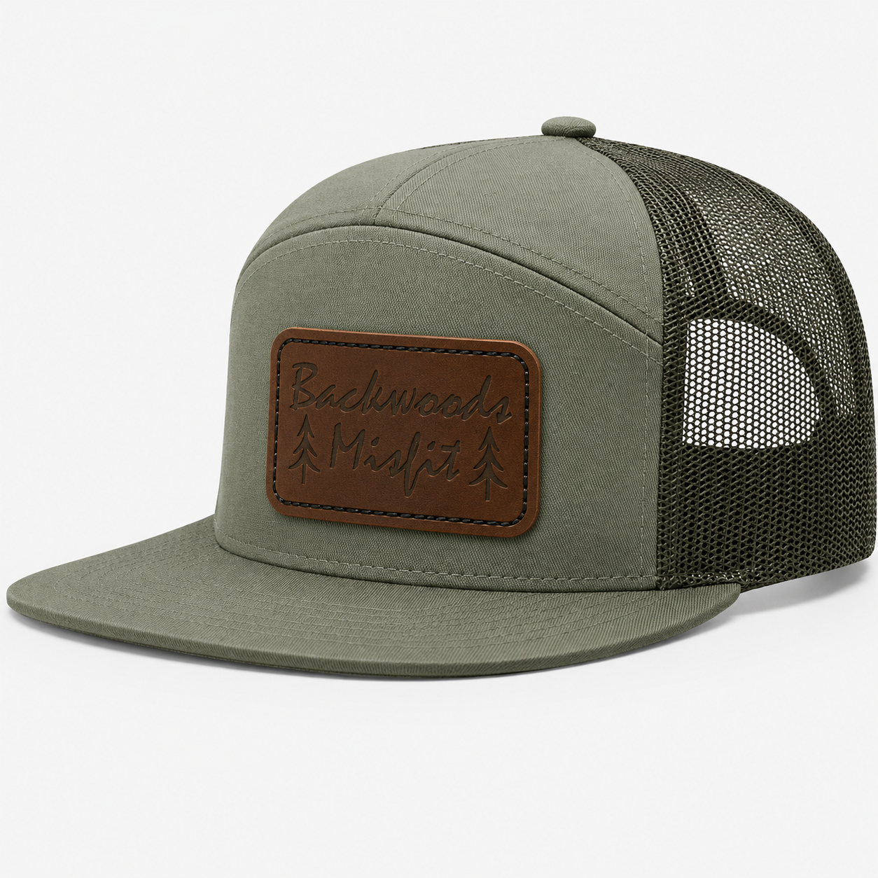 Backwoods Misfit Leather Patch Hat