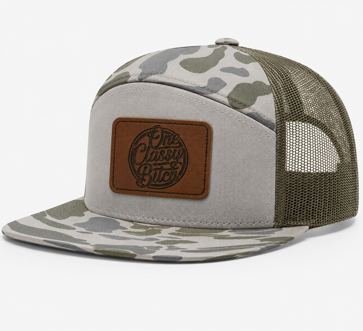 One Classy Bitch Leather Patch Hat