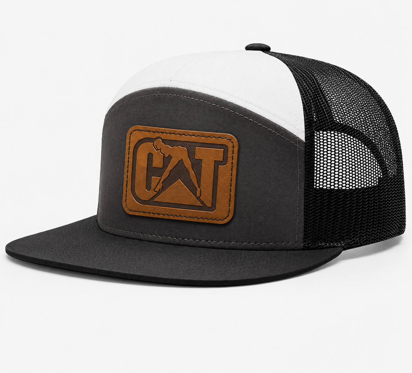 CAT Equipment Leather Patch Hat