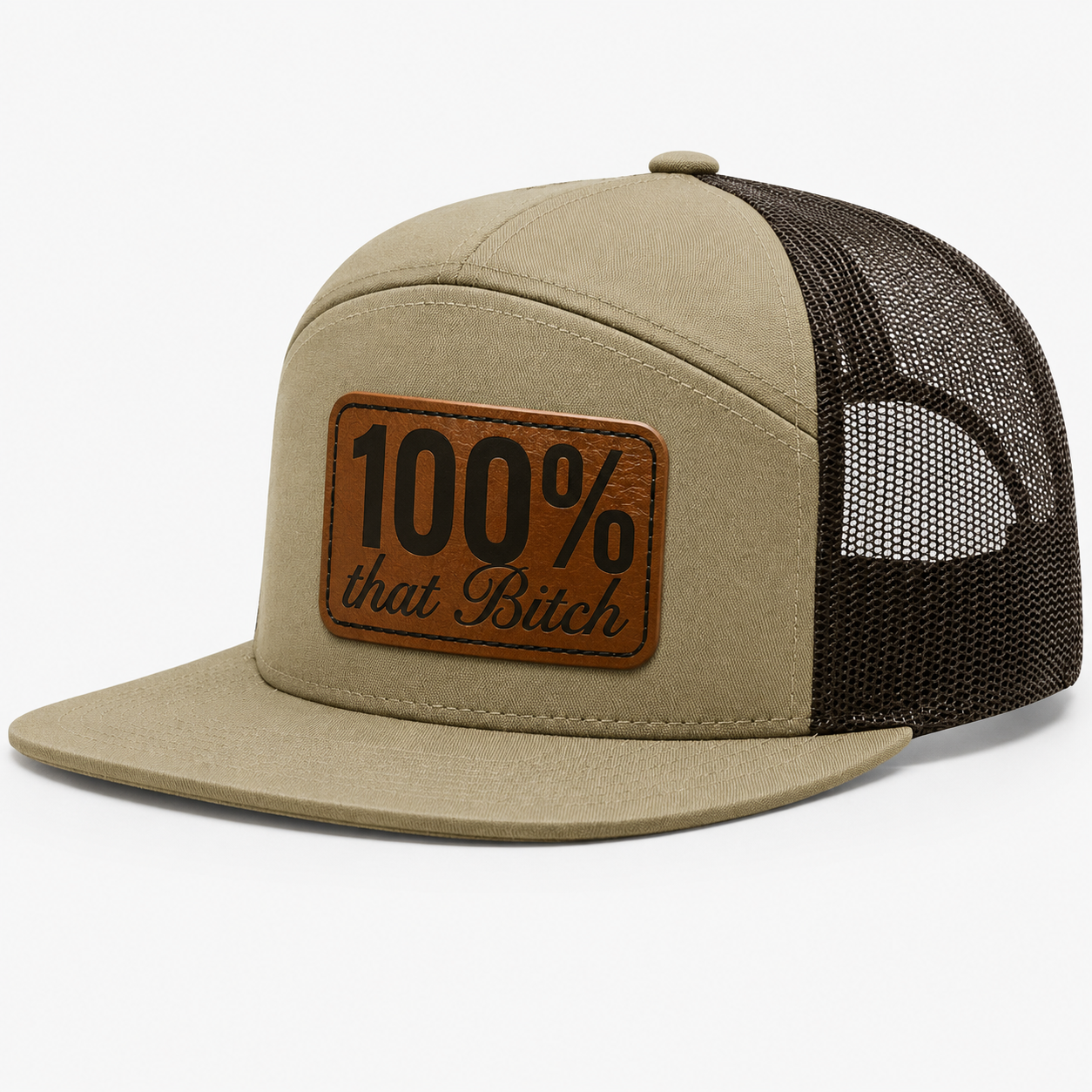100% Percent That Bitch Leather Patch Hat