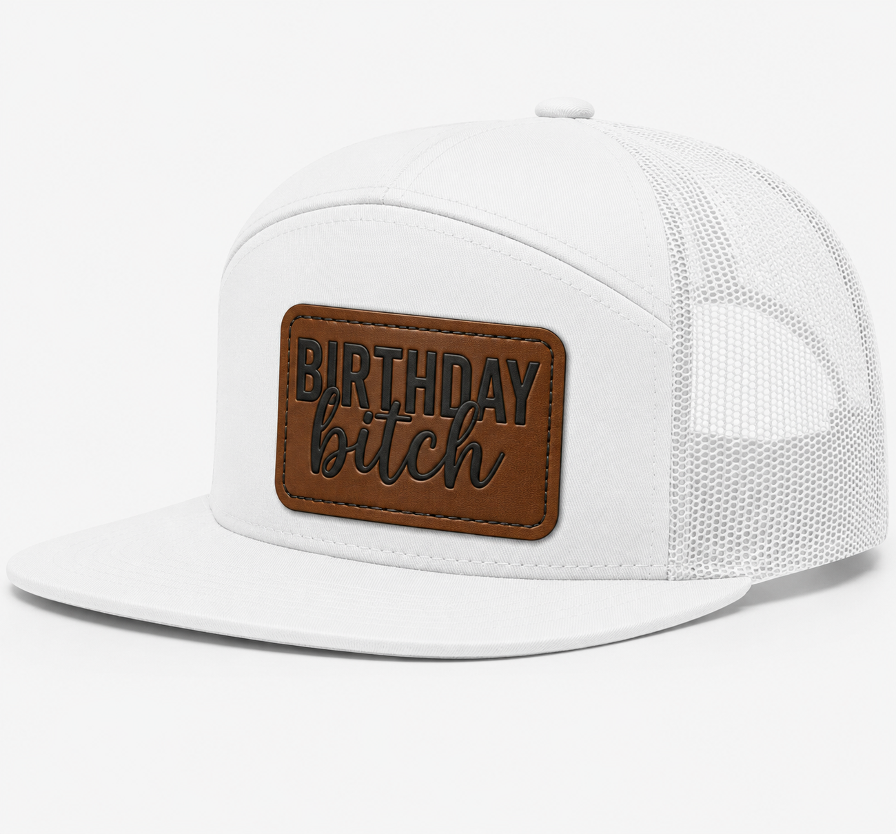 Birthday Bitch Leather Patch Hat