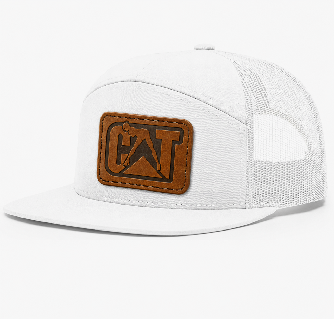 CAT Equipment Leather Patch Hat