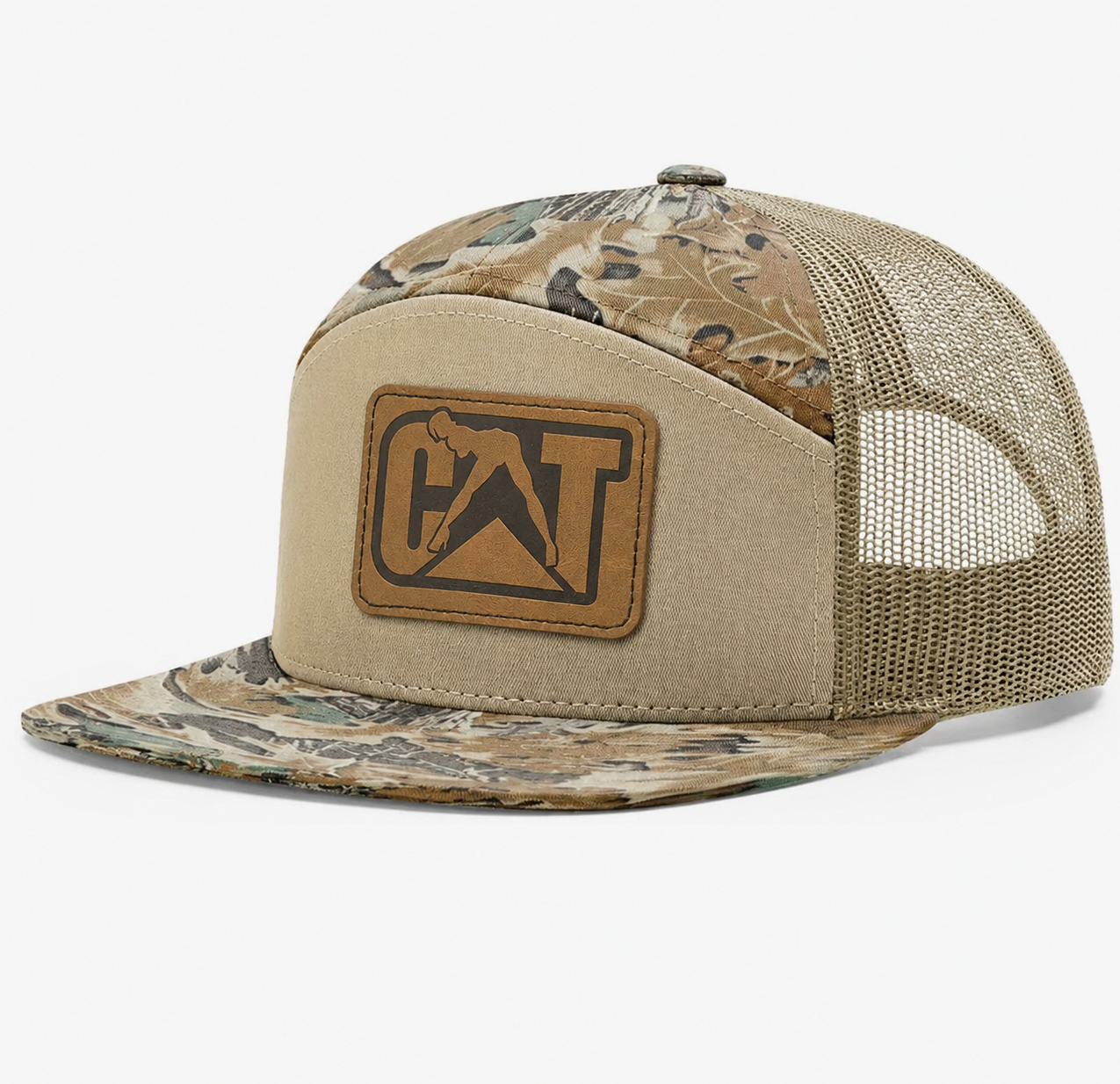 CAT Equipment Leather Patch Hat