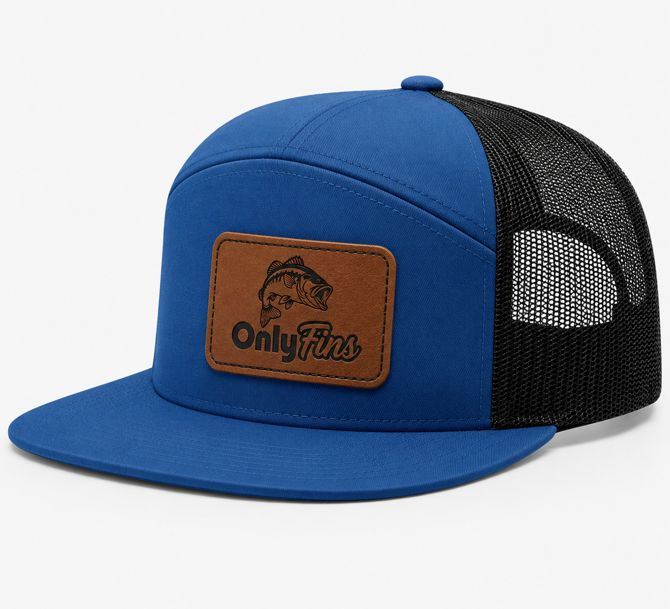 Only Fins Leather Patch Hat