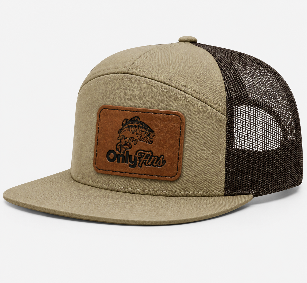 Only Fins Leather Patch Hat