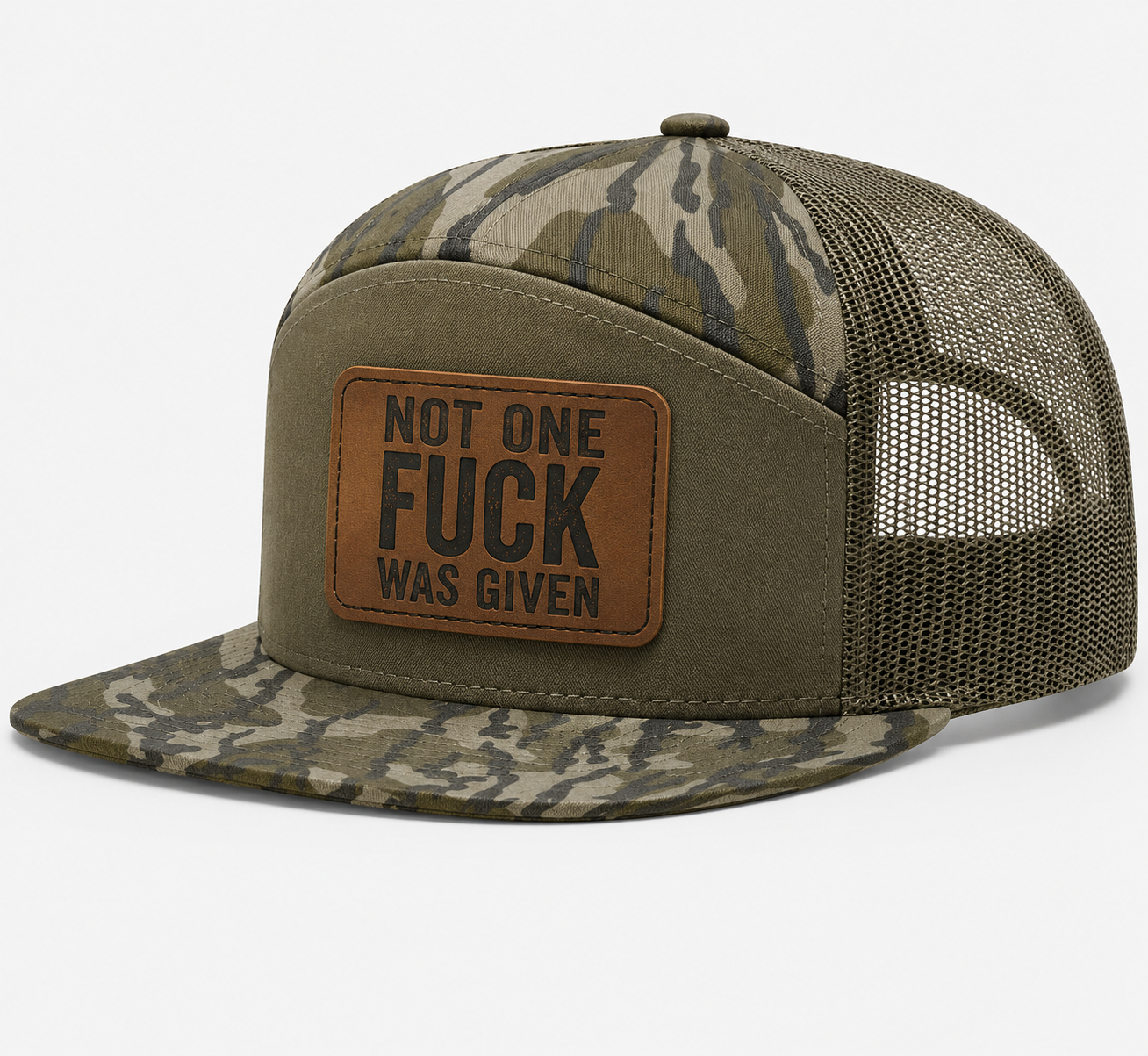 Not One Fuck Was Given Leather Patch Hat
